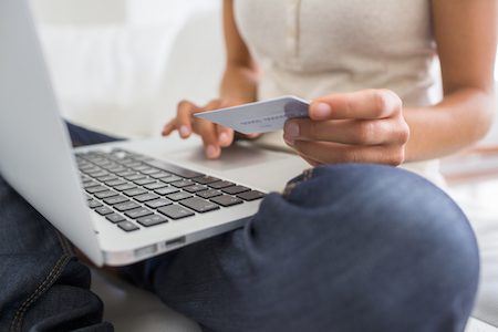 photo of student paying account online