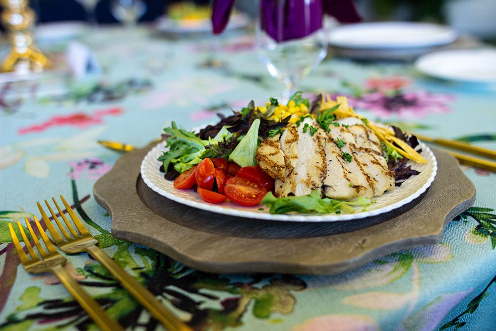 Salad plate at the Bistro